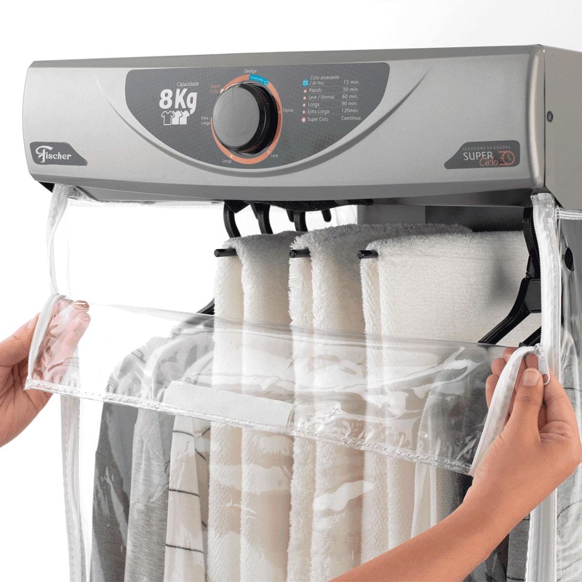 Secadora de Parede Fischer Super Ciclo 8 Kg com Timer Contínuo Cinza 127 V
