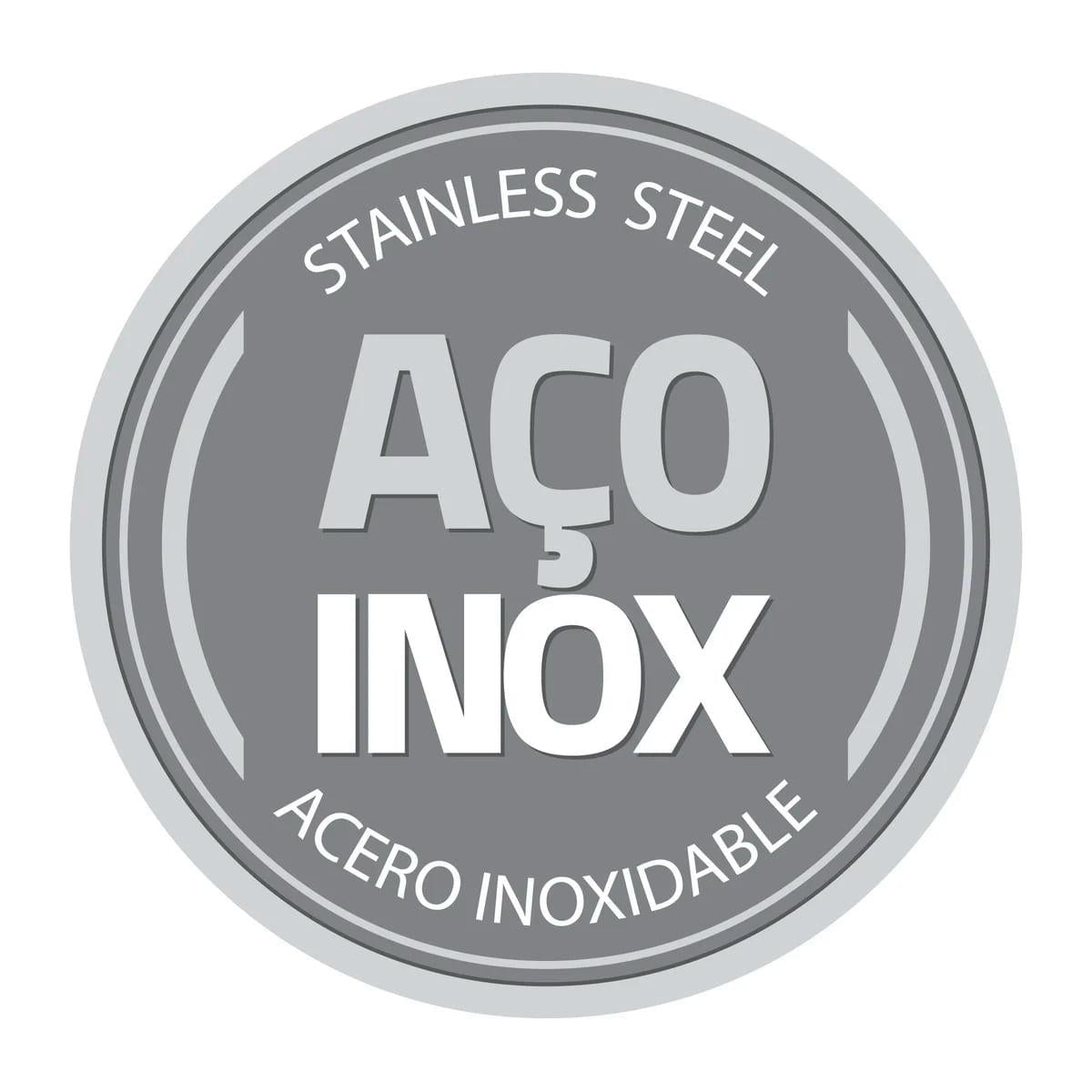 Panela Tramontina Solar em Aço Inox Fundo Triplo com Tampa e Cabo 16 cm 1,4 L