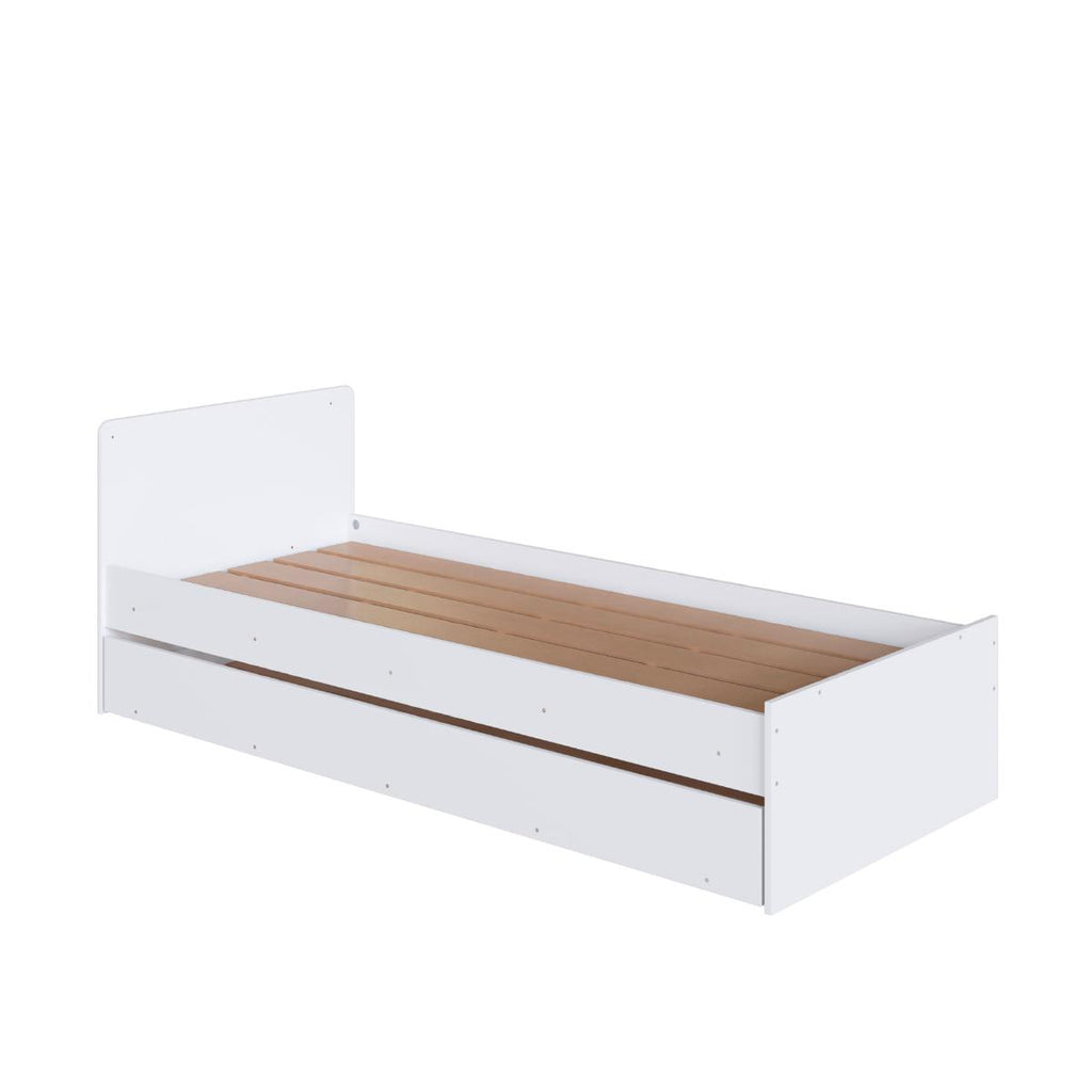 Berço Cama com Cômoda e Cama Auxiliar Branco Completa Móveis