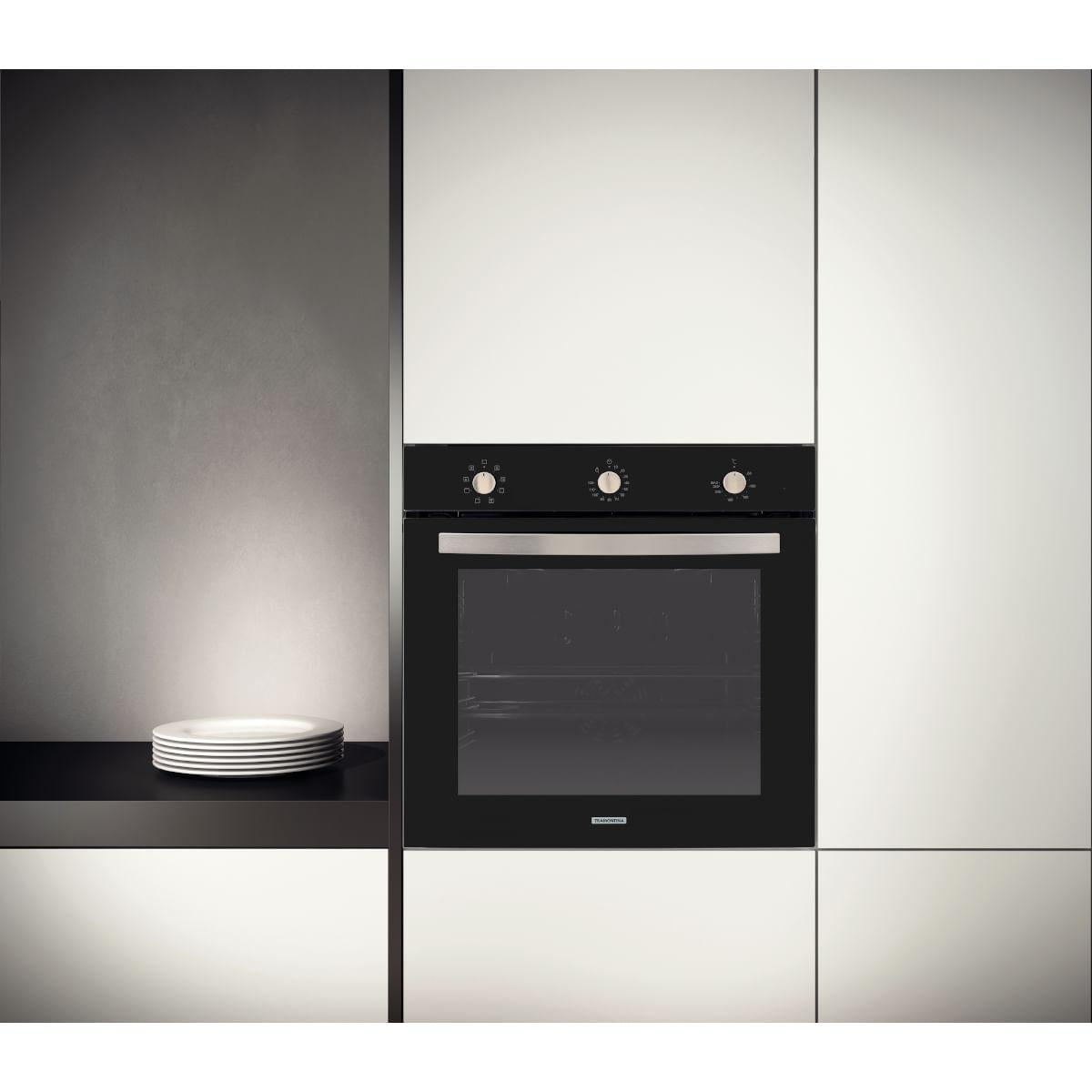 Forno Elétrico de Embutir Tramontina Glass Cook Preto 7 Funções 73 Litros 220V