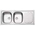 Cuba de Sobrepor Tramontina Alpha Alpha 2C 34 R em Aço Inox 116 x 50 cm