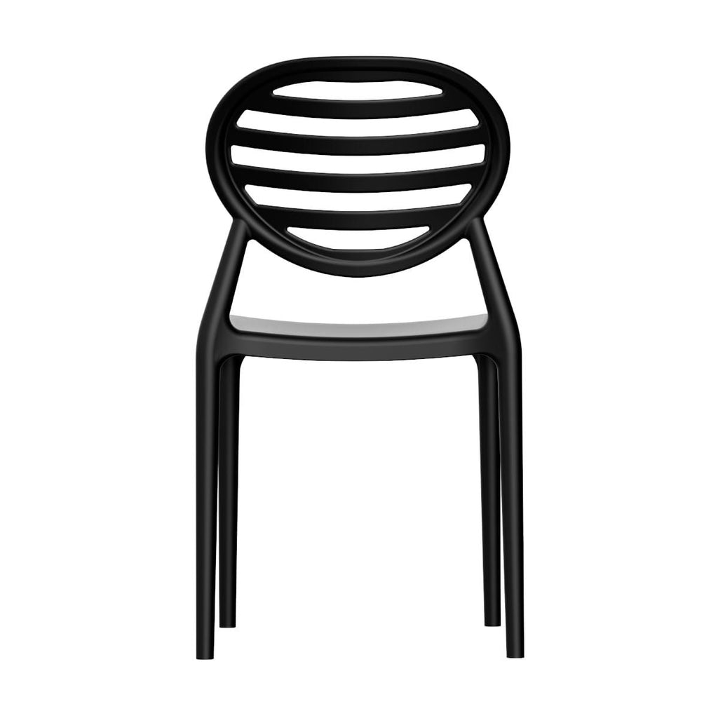 Cadeira Stripe em Polipropileno Preto Im In