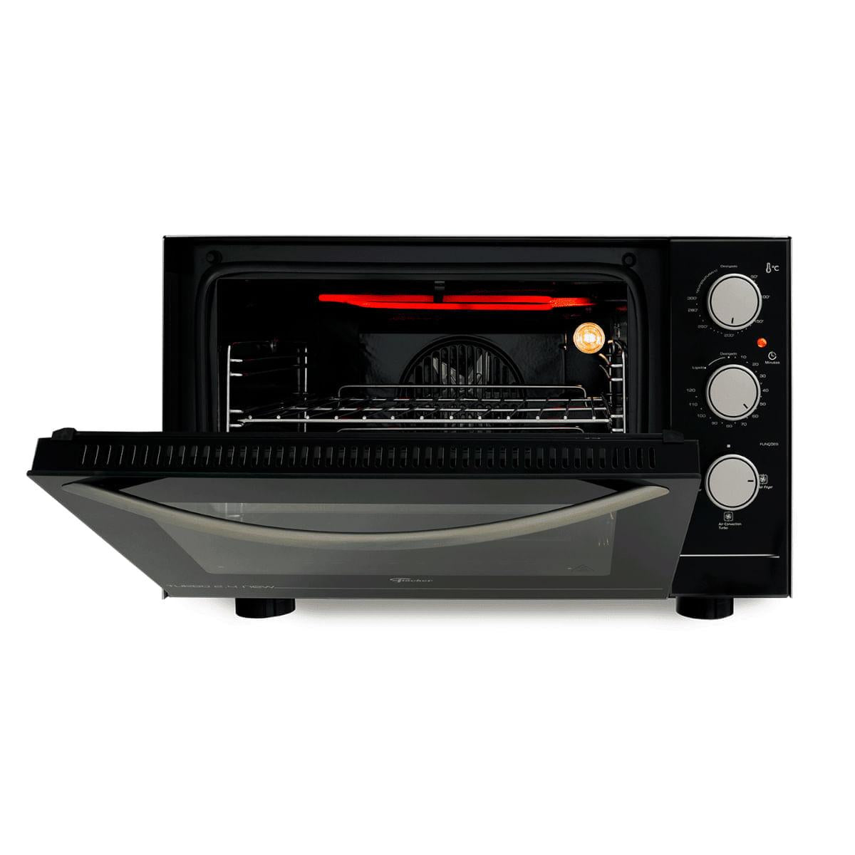 Forno Elétrico de Bancada Fischer Turbo 2.4 New 48 litros com Air Fryer 127V