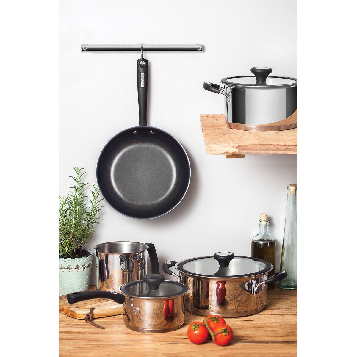 Jogo de Panelas Tramontina Solar Silicone em Aço Inox com Fundo Triplo 5 Peças