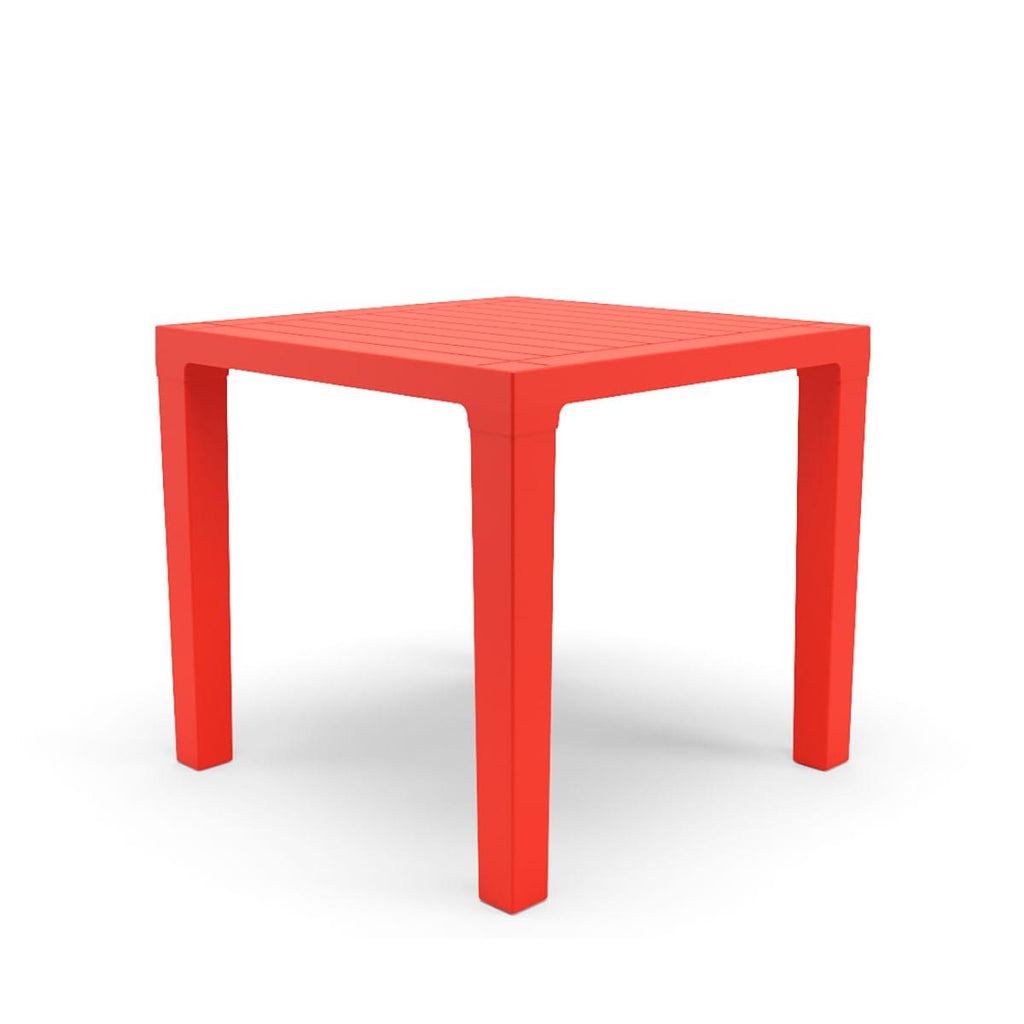 Mesa Niala Quadrada Vermelha 80cm em Polipropileno Plaxmetal
