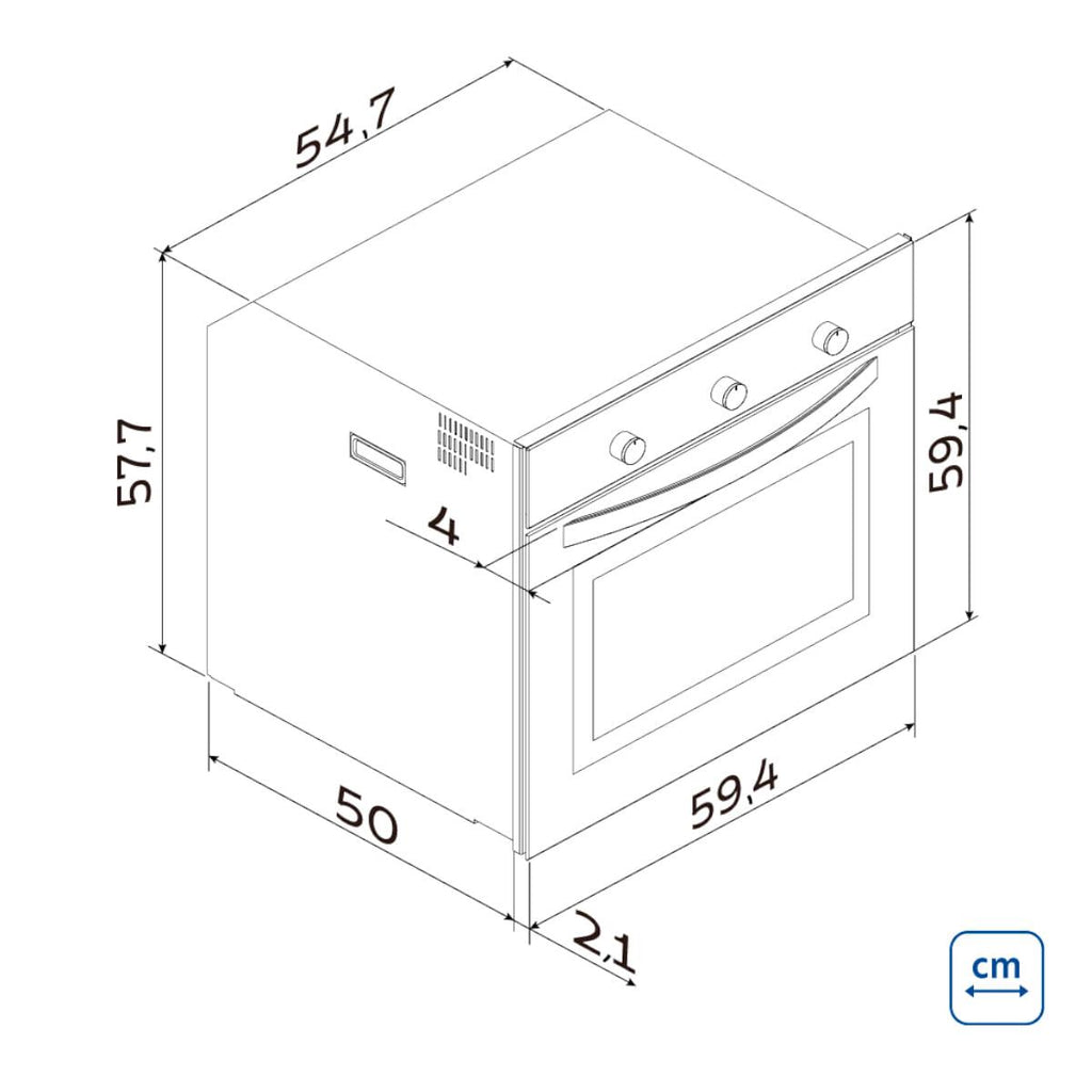 Forno Elétrico de Embutir Tramontina Cook em Aço Inox 7 Funções 73 Litros 220V