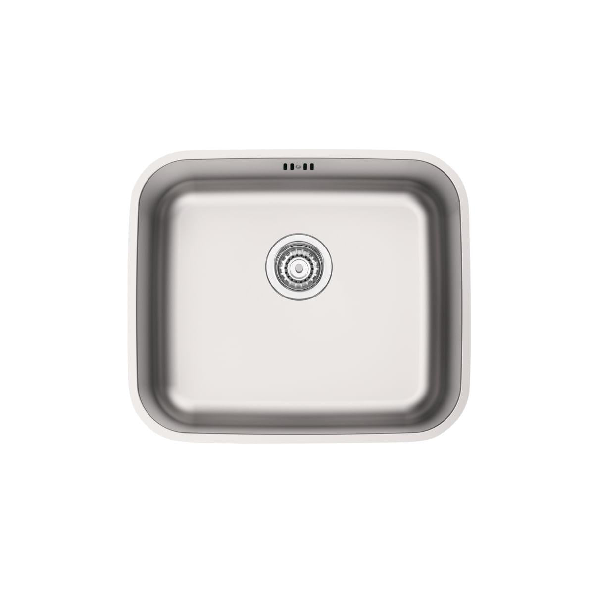 Cuba de Embutir Tramontina 40 x 34 cm Dora 40 BL em Aço Inox Acetinado com Válvula e Escape