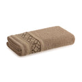 Toalha de Rosto Karsten Taupe Marrom Softmax Abrantes 48x80 cm