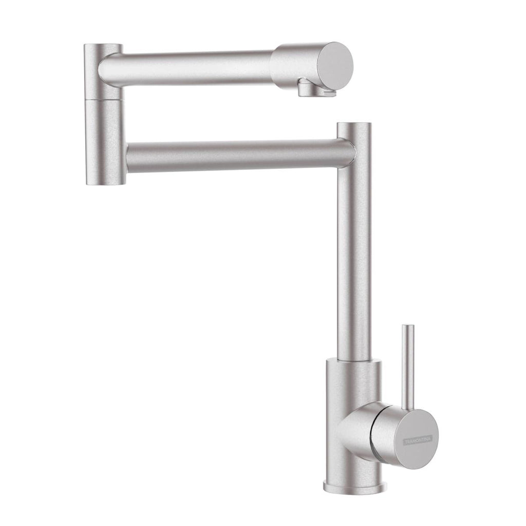 Misturador Monocomando Articulado Tramontina Flexion em Aço Inox e Acabamento Scotch Brite