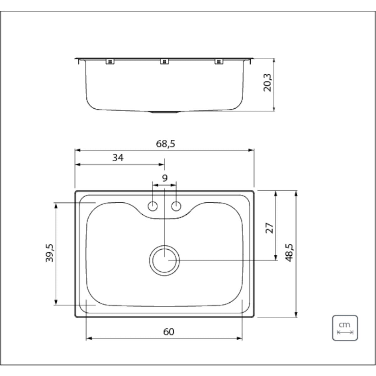 Cuba Tramontina Morgana 60 FX Undermount Aço Inox Acetinado com Acessórios