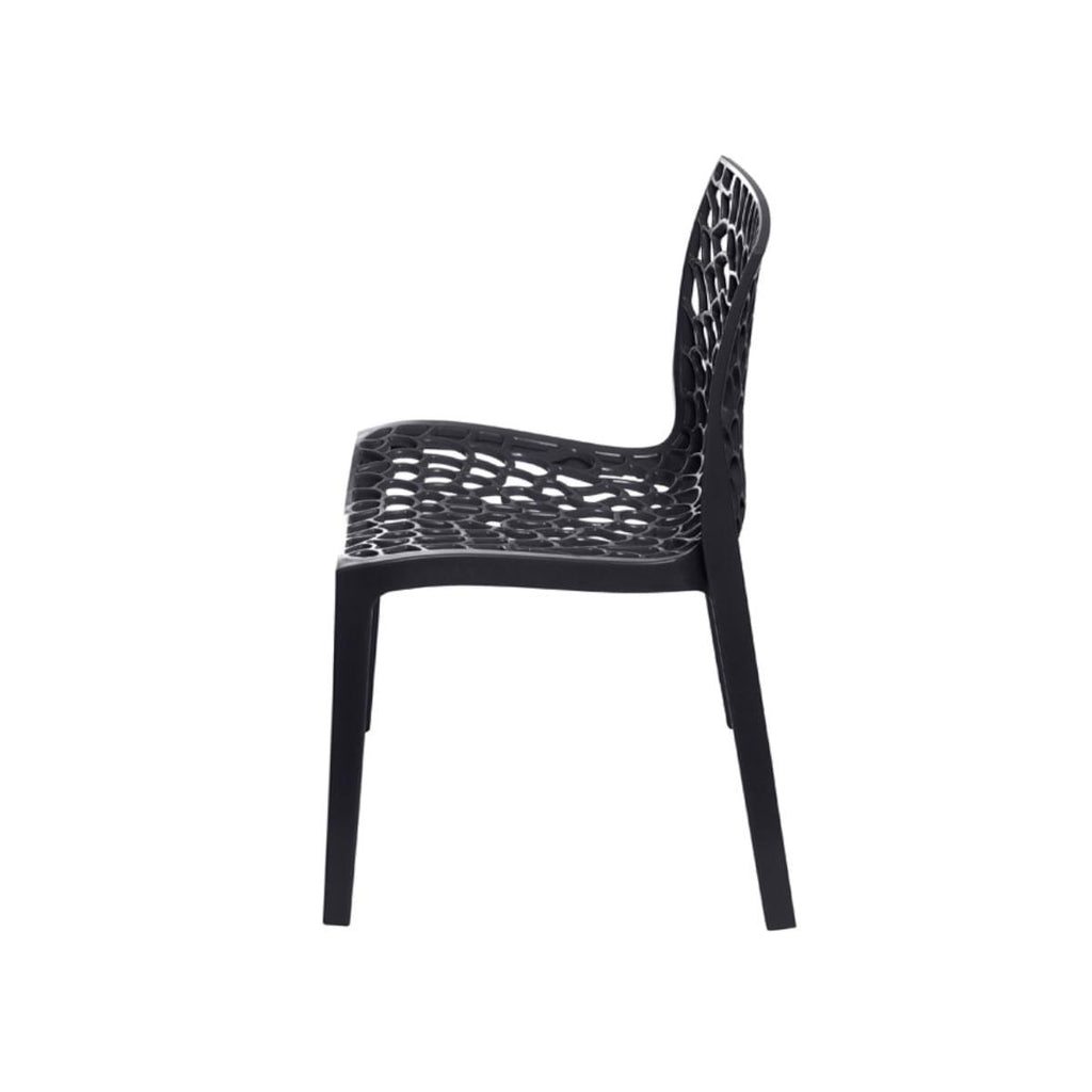 Cadeira Gruvyer em Polipropileno Preta Or Design