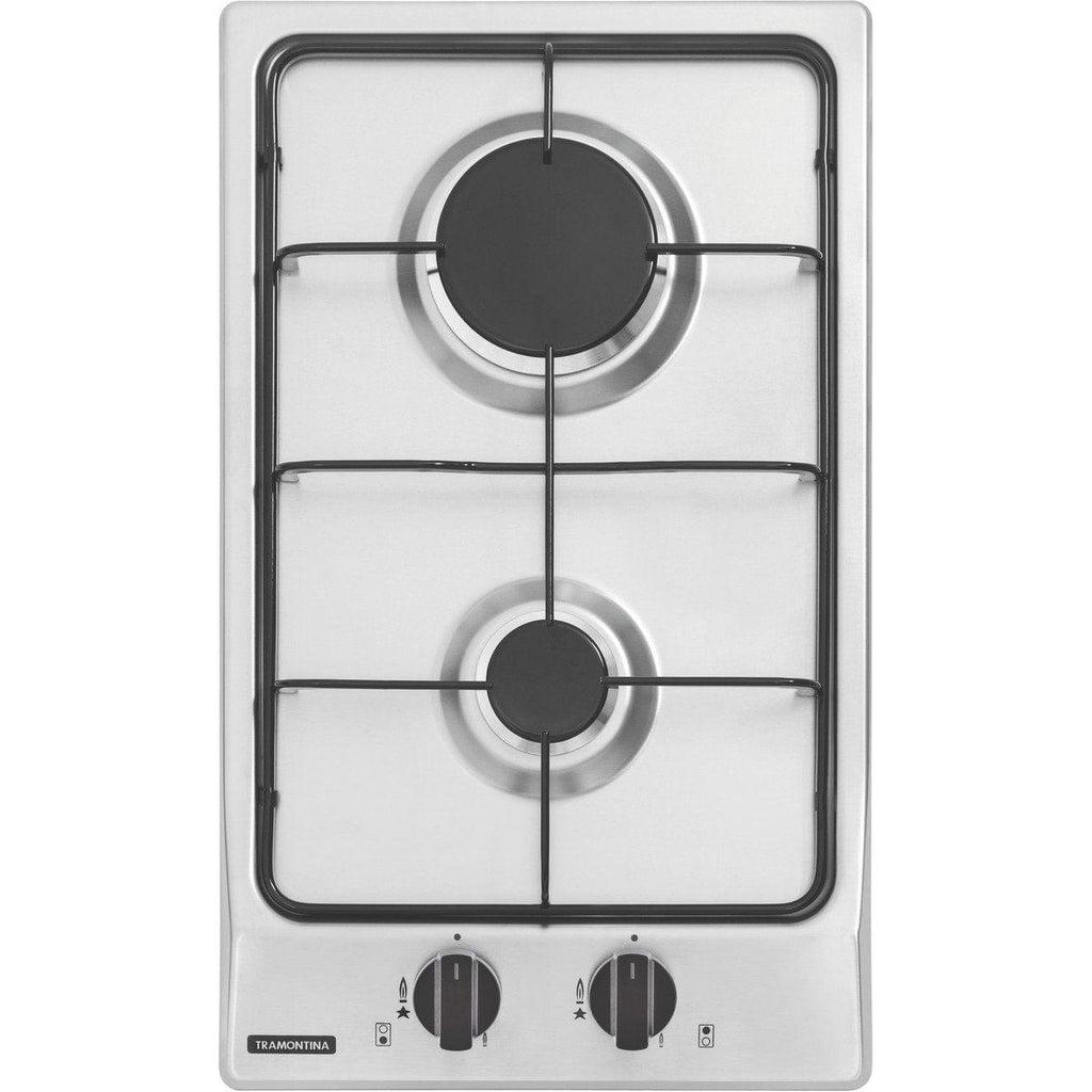 Cooktop a Gás Tramontina Dominó 2GX 30 em Aço Inox 2 Queimadores