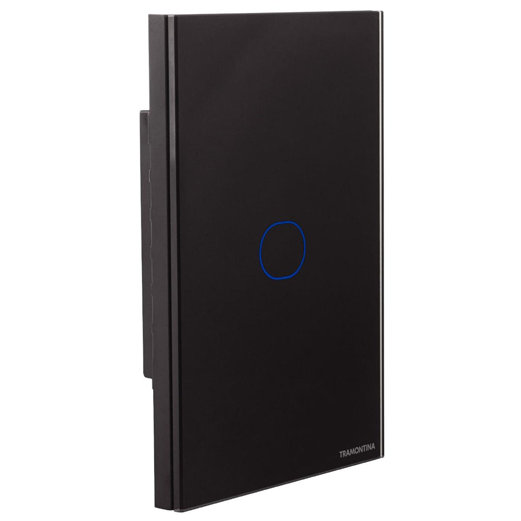 Interruptor Touch Wi-Fi Smart Tramontina Preto com 1 Canal