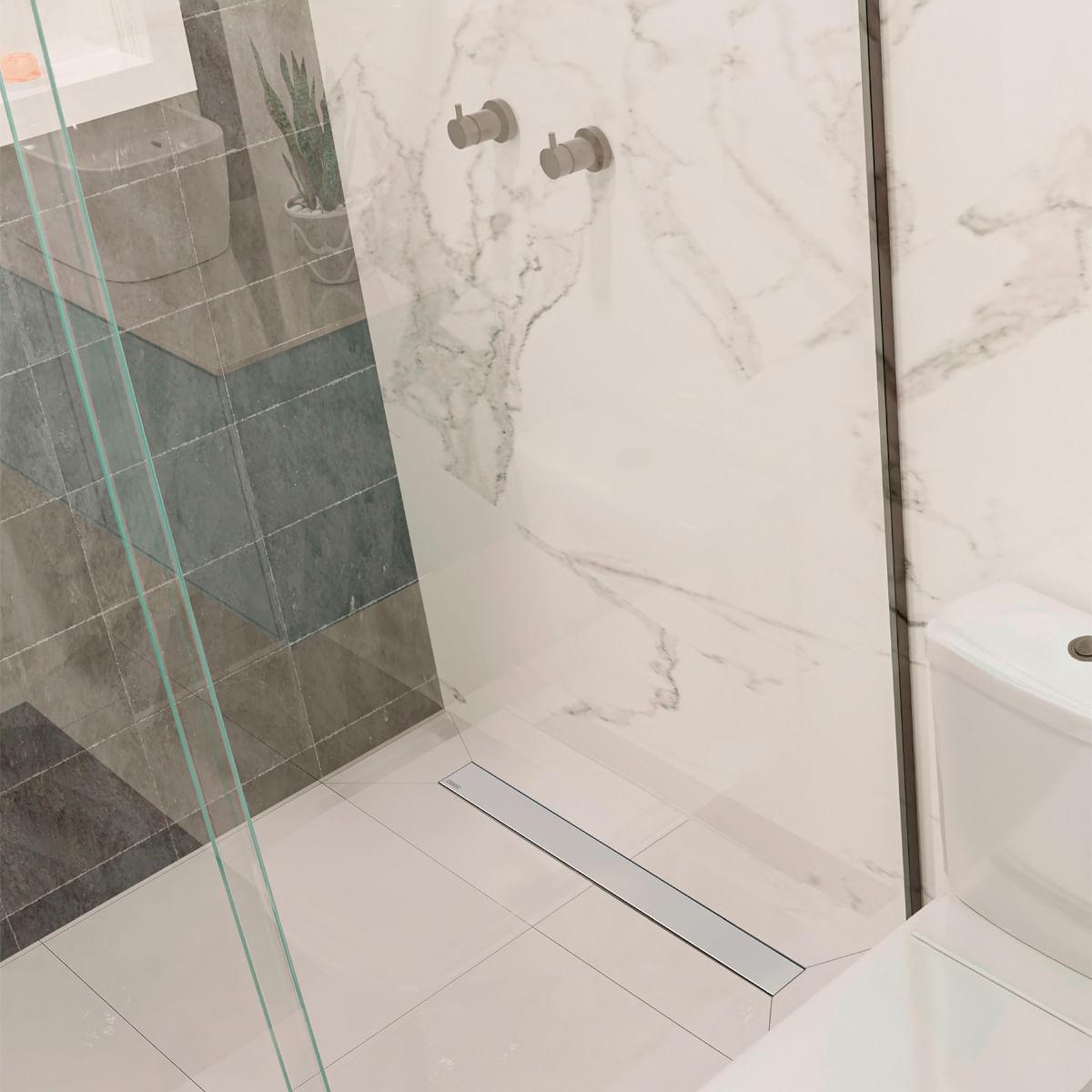 Ralo New Slim Tramontina em Aço Inox 90x7 cm