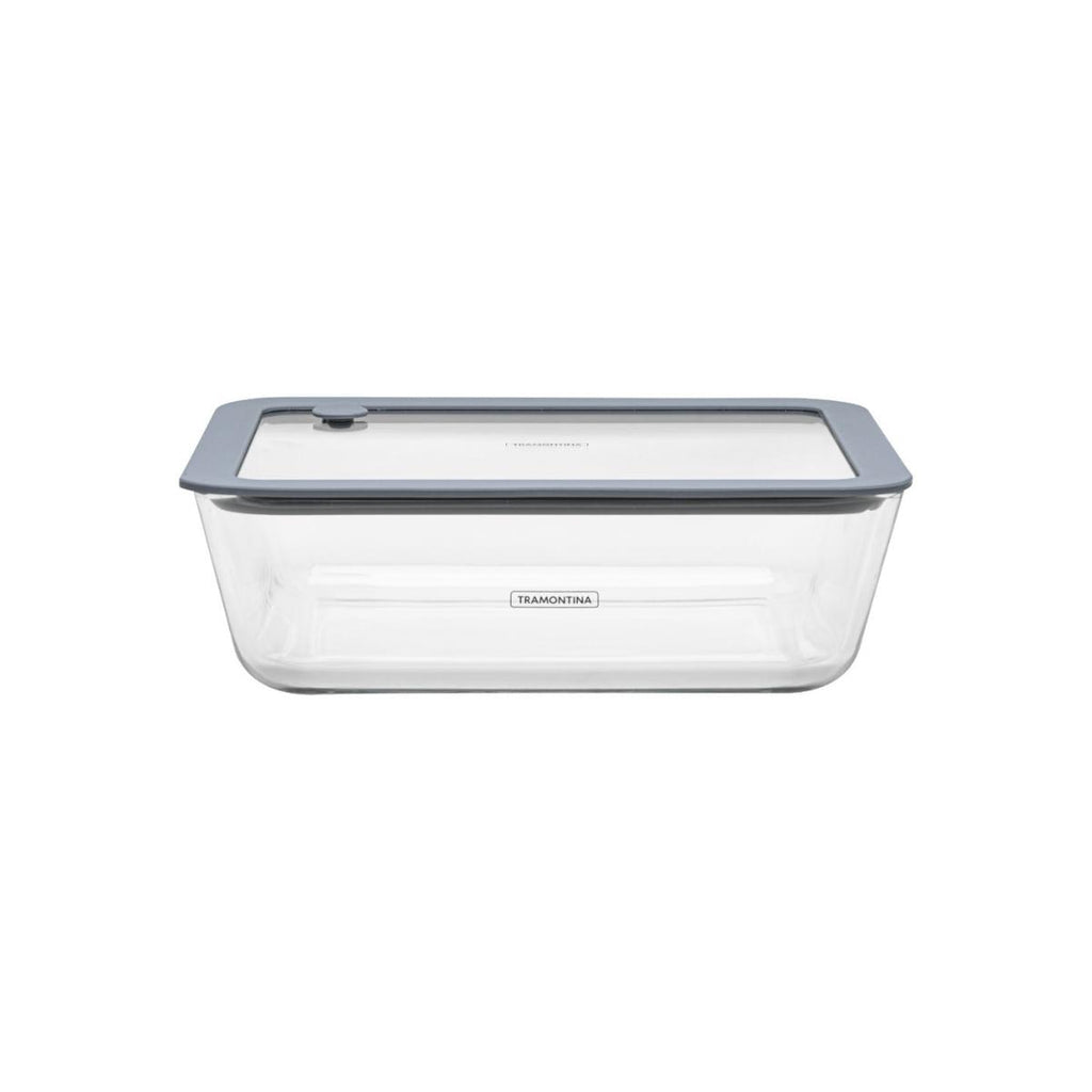 Pote de Vidro Tramontina Vittra Retangular com Tampa Hermética de Silicone 2,6 L