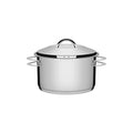 Caçarola Tramontina Solar Funda em Aço Inox Fundo Triplo com Tampa e Alças 20 cm 3,6 L