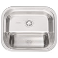 Tanque Tramontina Hera 34 L em Aço Inox Polido 50 x 40 cm com Válvula