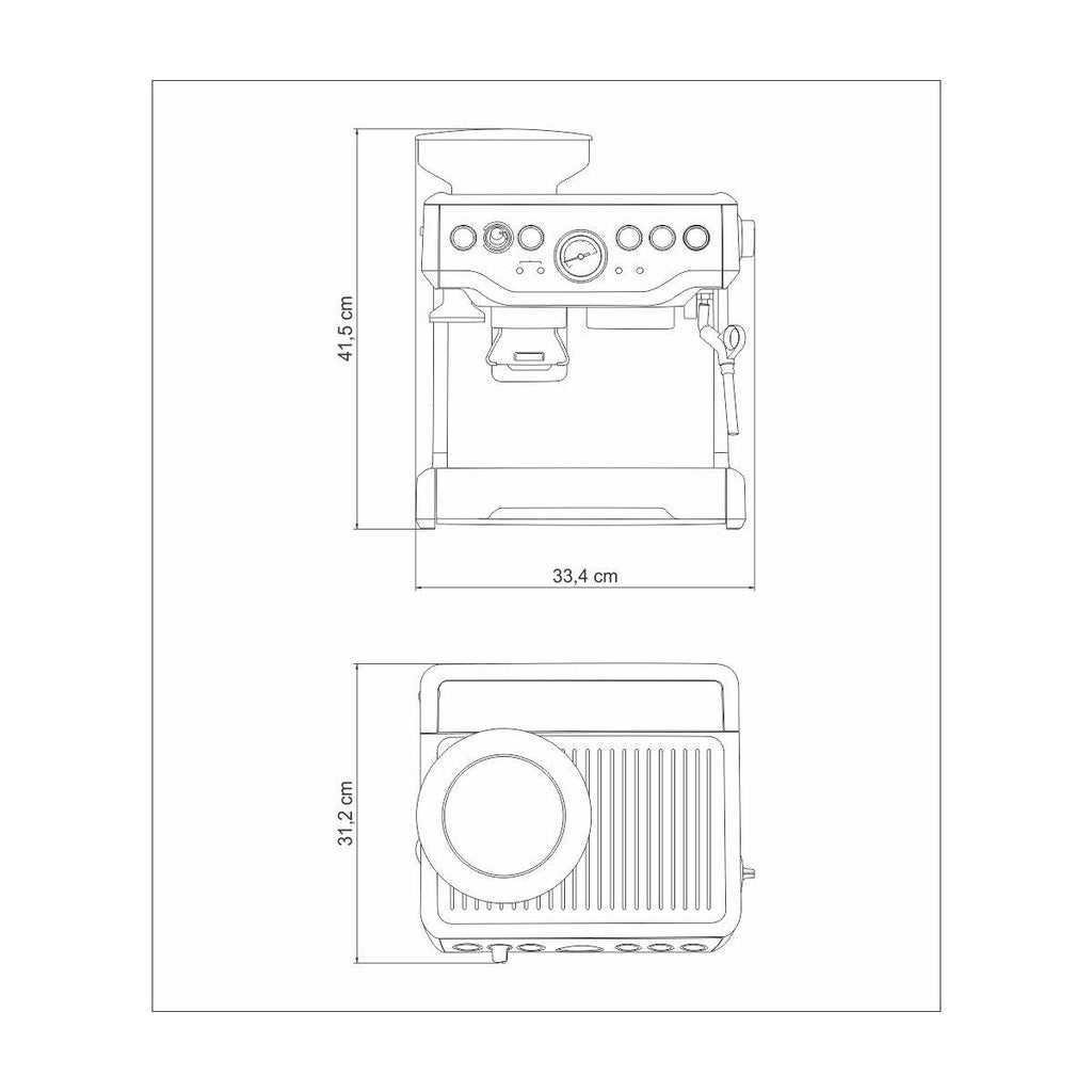 Cafeteira Elétrica Tramontina by Breville Express Pro em Aço Inox com Moedor 2 L 127 V