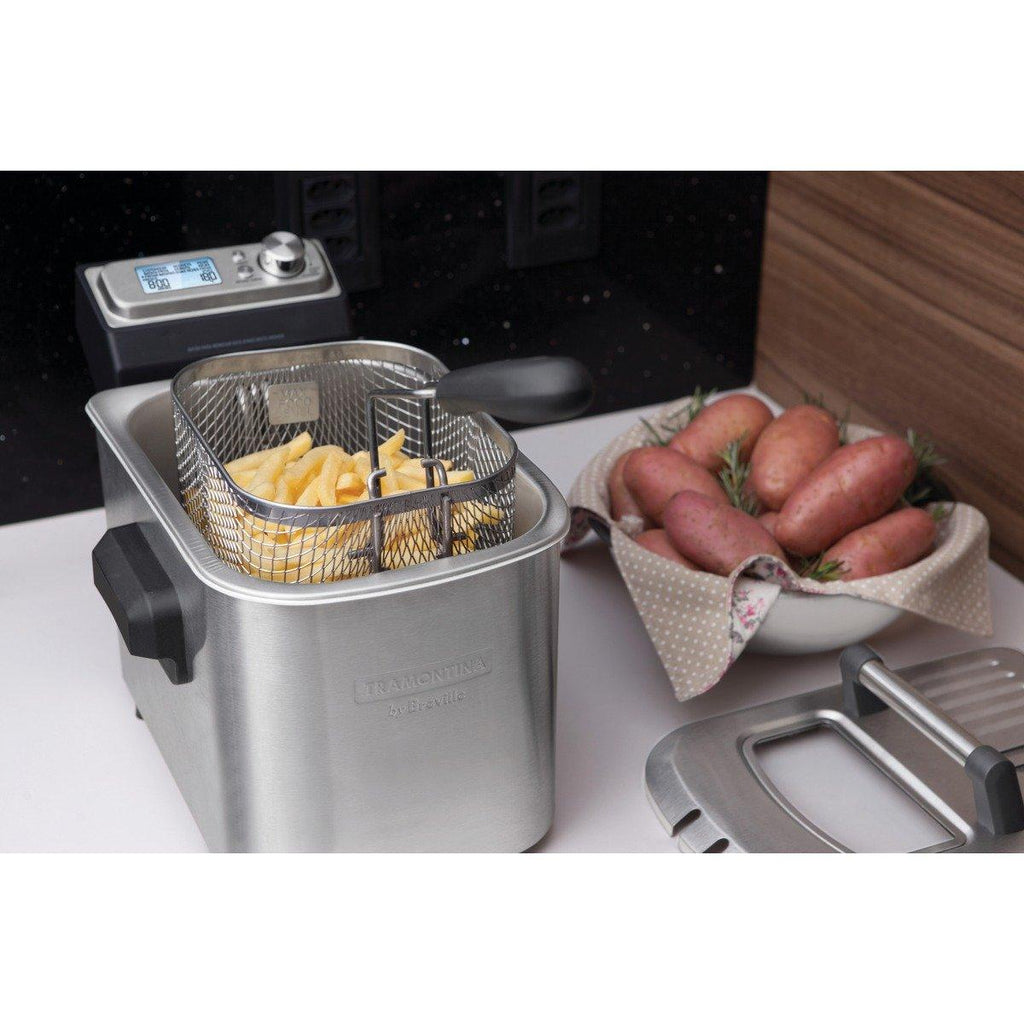 Fritadeira Elétrica Tramontina by Breville Smart em Aço Inox 7 Funções 4 L 127 V