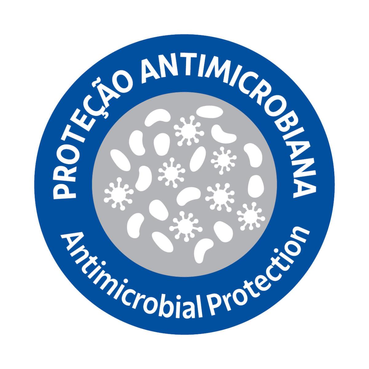 Banqueta Alta para Cozinha Tramontina Serena Azul Navy em Polipropileno com Proteção Antimicrobiana