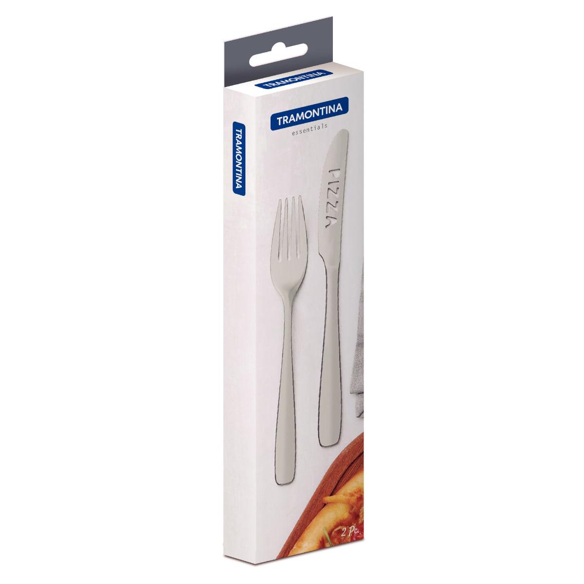 Jogo para Pizza Tramontina Amazonas em Aço Inox 2 Peças