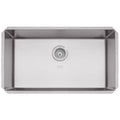 Cuba de Embutir Quadrum 70 U Undermount Tramontina 70 x 40 x 20 cm em Aço Inox Acetinado com Válvula