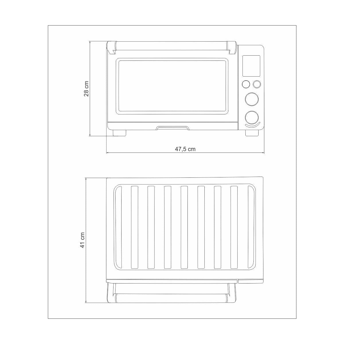 Forno Elétrico Tramontina by Breville Smart em Aço Inox 9 Funções 22 L 127 V