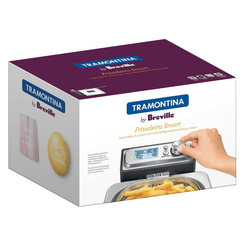 Fritadeira Elétrica Tramontina by Breville Smart em Aço Inox 7 Funções 4 L 220 V