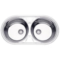 Cuba de Sobrepor Tramontina Luna Duo 2C 36 BS em Aço Inox Alto Brilho 84 x 44 cm
