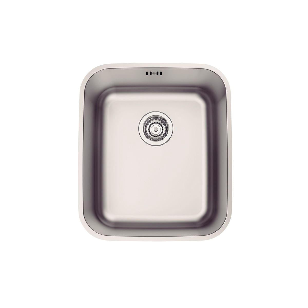 Cuba de Embutir Tramontina 34 x 40 cm Dora 34 BL em Aço Inox Acetinado com Válvula e Escape
