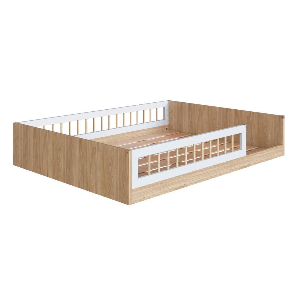 Cama Montessoriana Casal Affetto Aveiro com Branco Completa Móveis