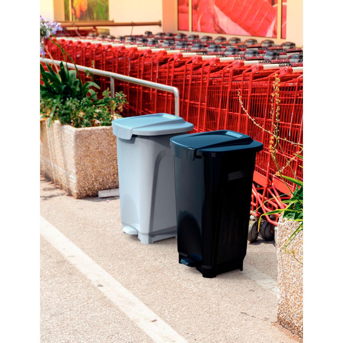 Lixeira T-Force 50 Litros Cinza Tramontina 92813210