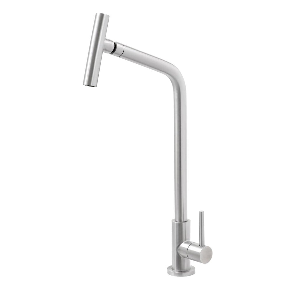 Torneira de Bancada Tramontina Versa em Aço Inox com Bica Articulada
