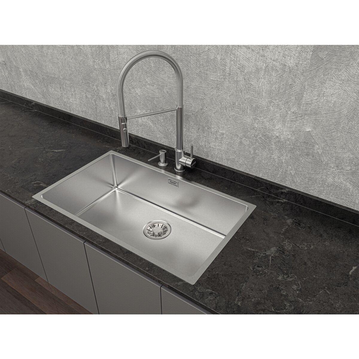 Misturador Monocomando Tramontina Versatile em Aço Inox com Bica Móvel