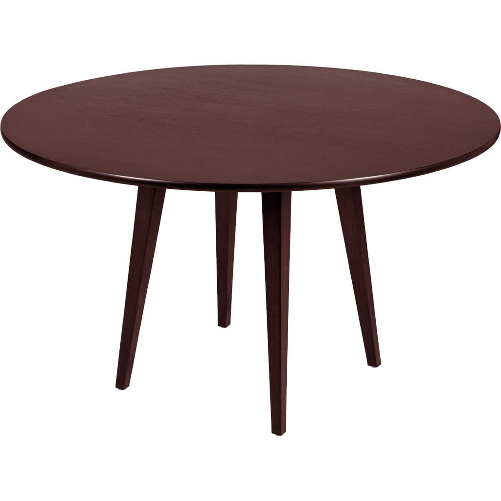 Mesa Redonda Tramontina London em Madeira Tauarí Envernizado Castanho Escuro 150 cm