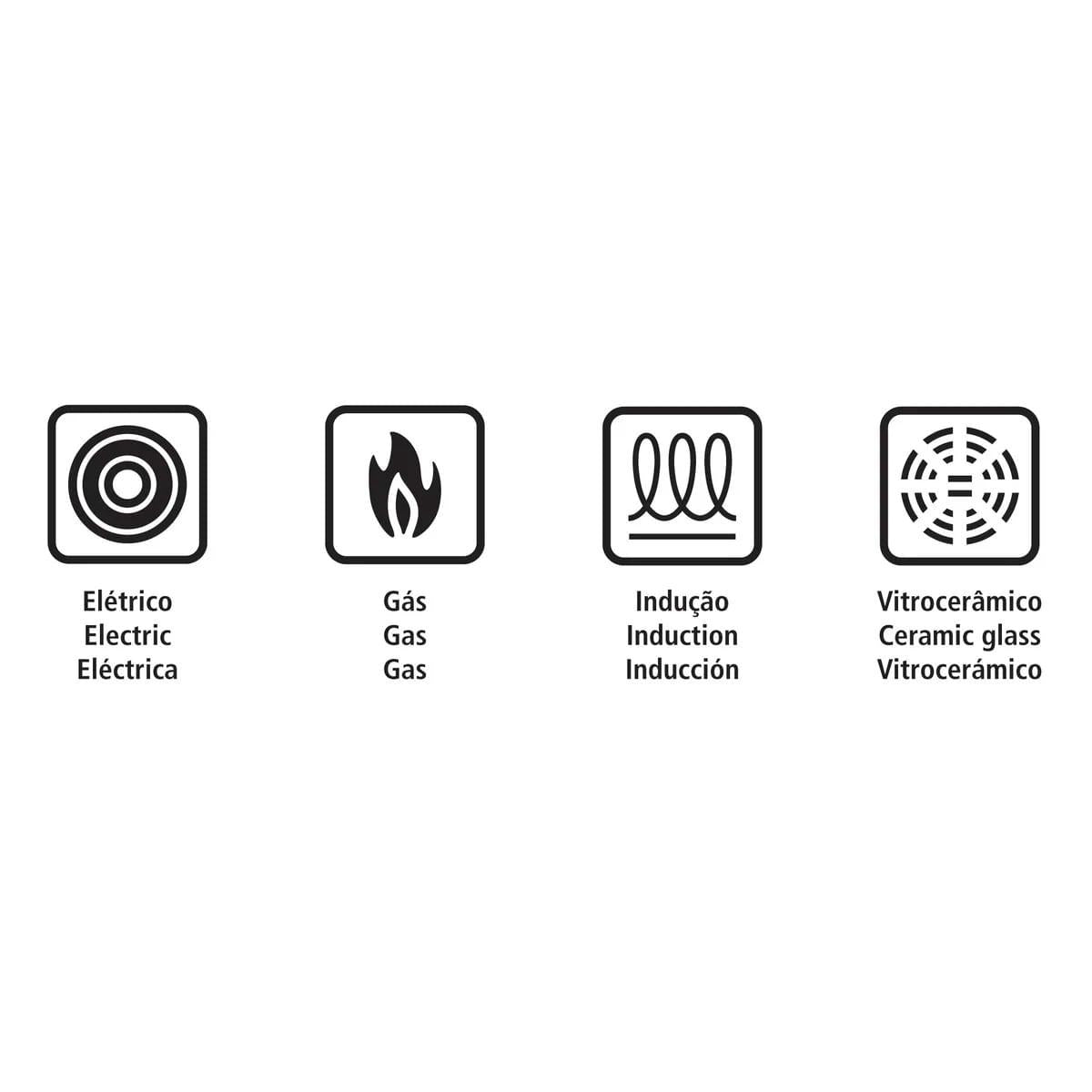 Caçarola Tramontina Solar Rasa em Aço Inox Fundo Triplo com Tampa e Alças 20 cm 2,9 L