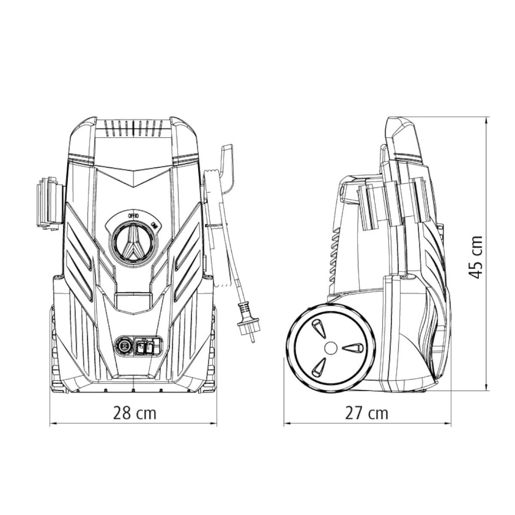 Lavadora de Alta Pressão Tramontina 1200W 220V com Mangueira 3m e Jato Regulável