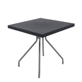 Mesa Quadrada Tramontina Zeta 79 cm em Polipropileno Grafite Pernas em Aço Carbono