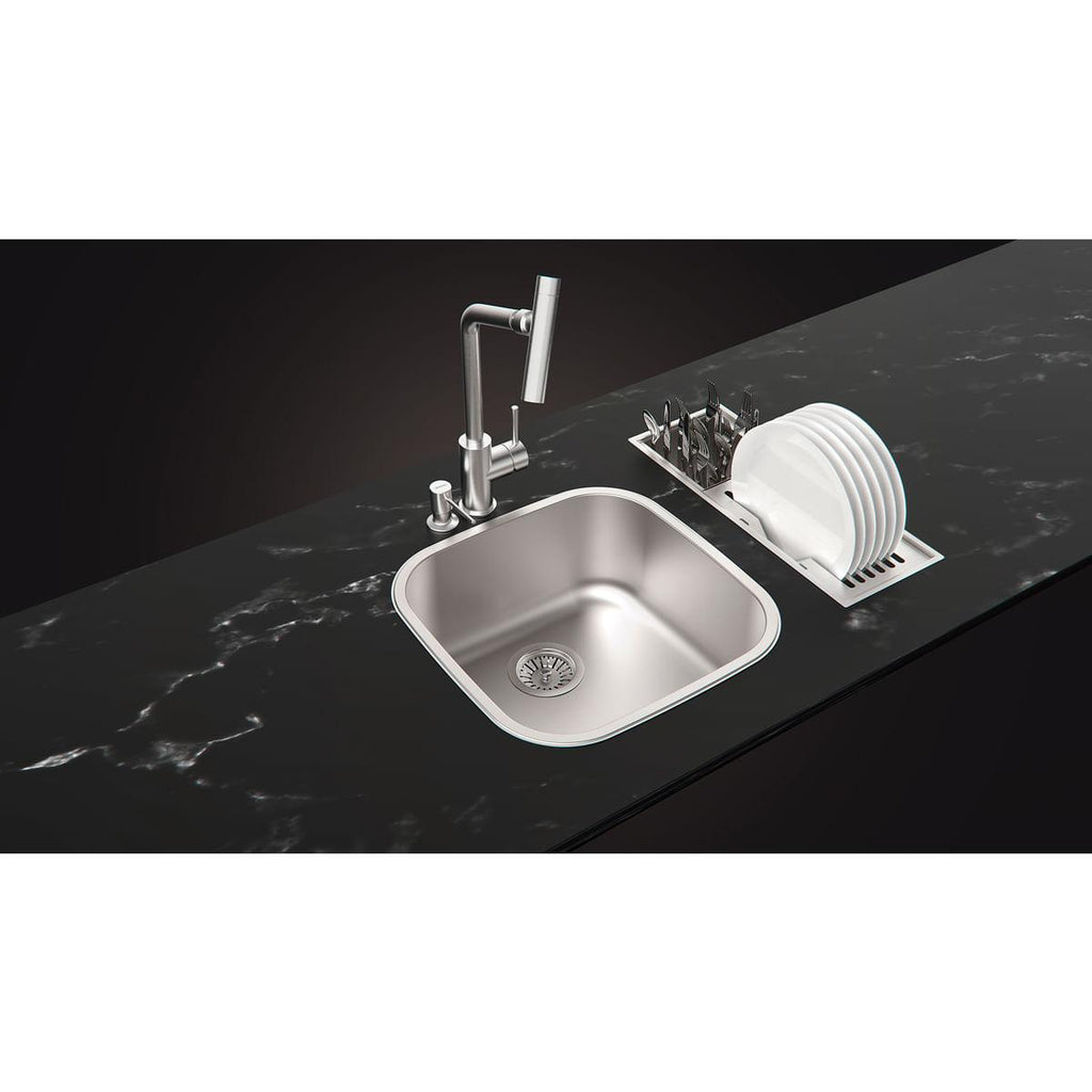Canal Organizador em Aço Inox Tramontina para Sobrepor com Acabamento Scotch Brite 45x18 cm
