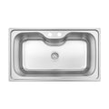 Cuba de Sobrepor Tramontina Morgana Maxi 86x50 cm em Aço Inox Acetinado com Válvula 93801122