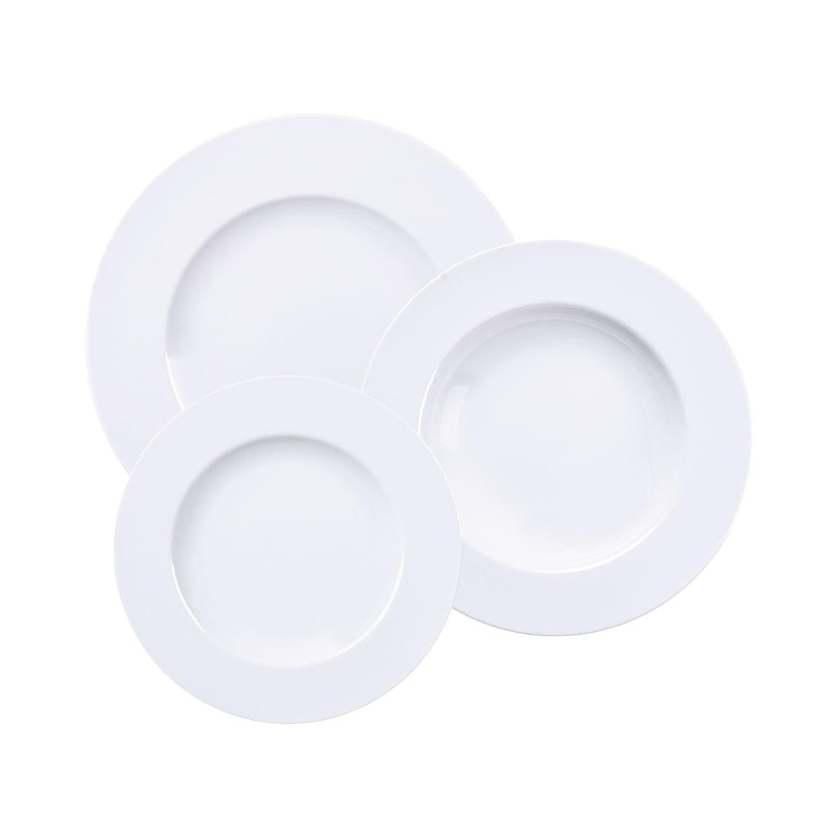 Jogo de Pratos Tramontina Maria Augusta Porcelana 12 Peças