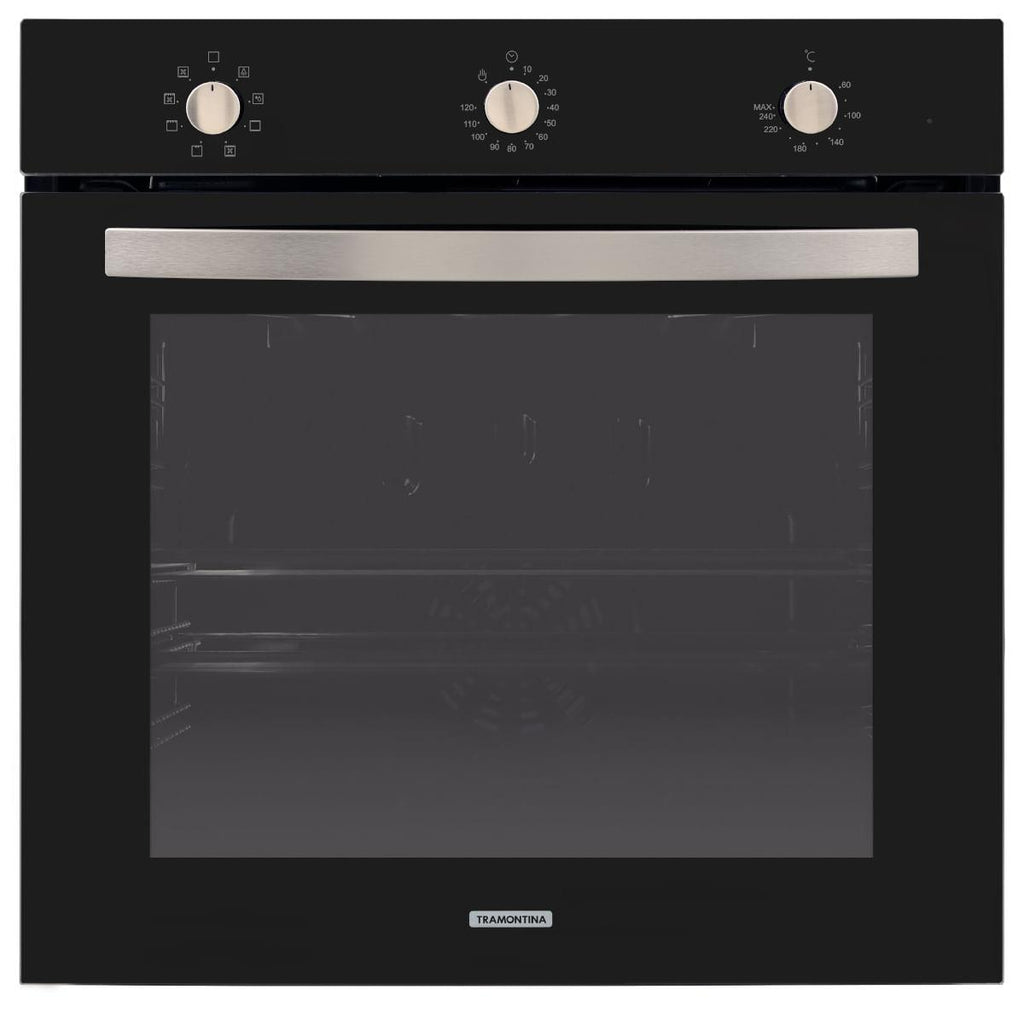 Forno Elétrico de Embutir Tramontina Glass Cook Preto 7 Funções 73 Litros 220V