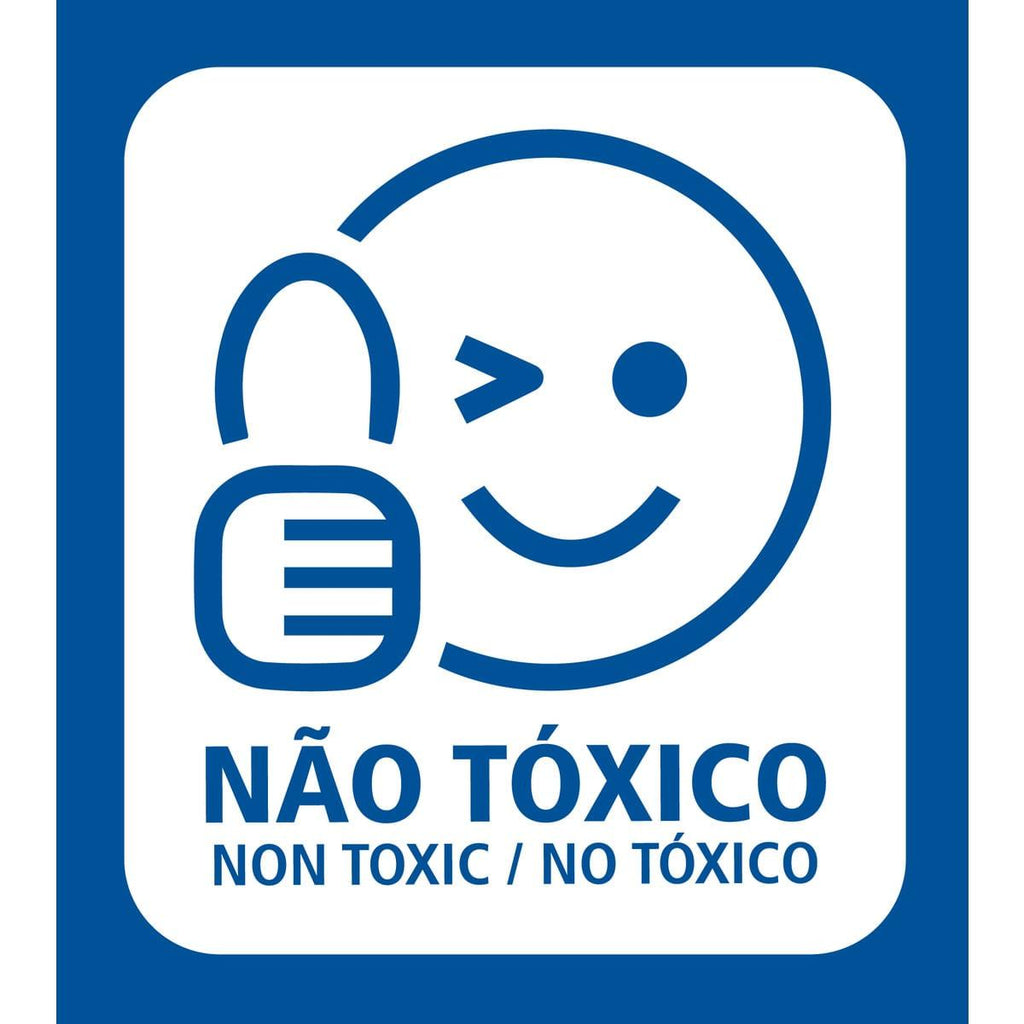 Conjunto Infantil de Mesa e Cadeira Tramontina Beni Azul em Polipropileno com Quadro de Atividades