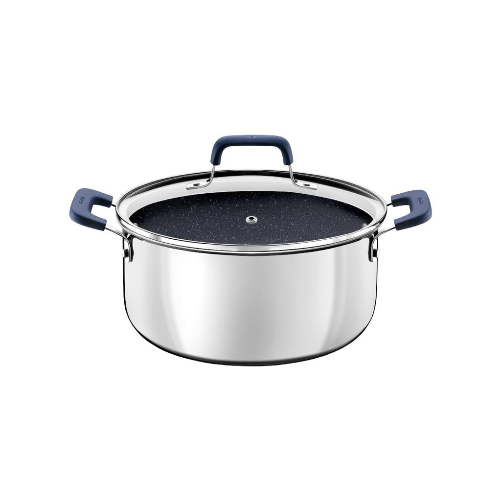 Caçarola Tramontina Romagna Aço Inox Cerâmico Black Stone 20 cm 3,2 L