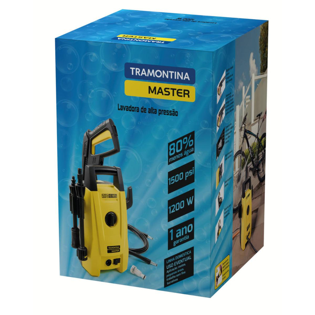 Lavadora de Alta Pressão Tramontina 1200W 127V com Mangueira 3m e Jato Regulável