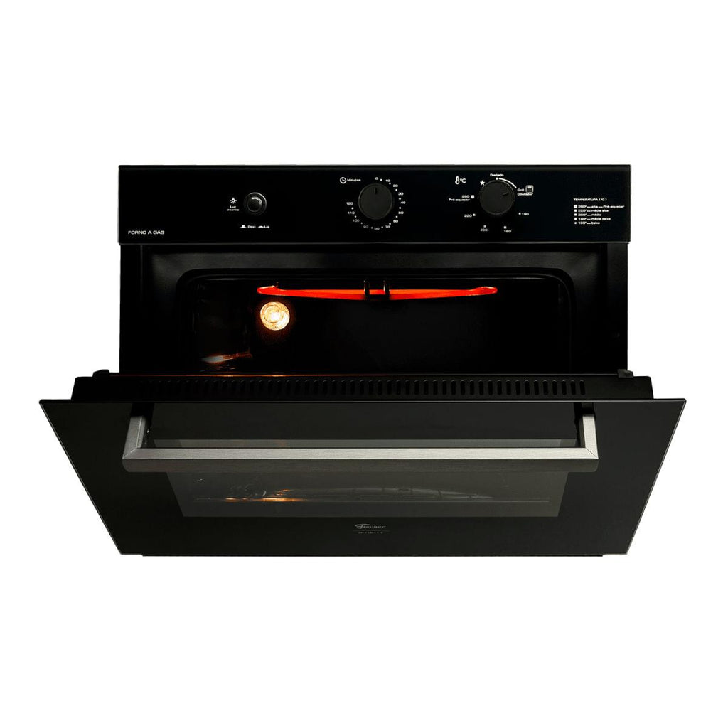 Forno a Gás de Embutir Fischer Infinity 50 litros com Grill 220V