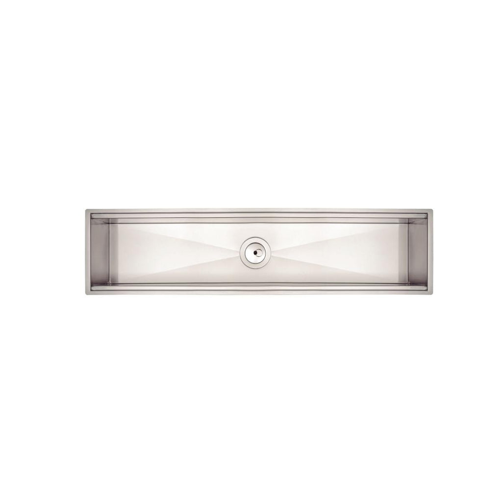 Canal Organizador em Aço Inox Tramontina para Sobrepor Scotch Brite 75x18 cm