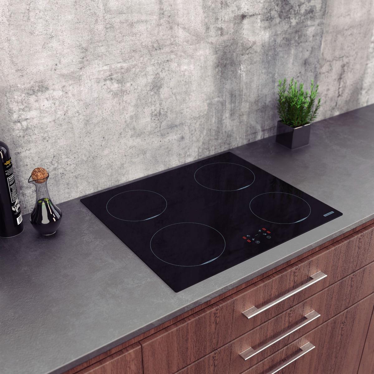 Cooktop por Indução Tramontina Square Basic 4EI 60 com Comando Touch 220 V