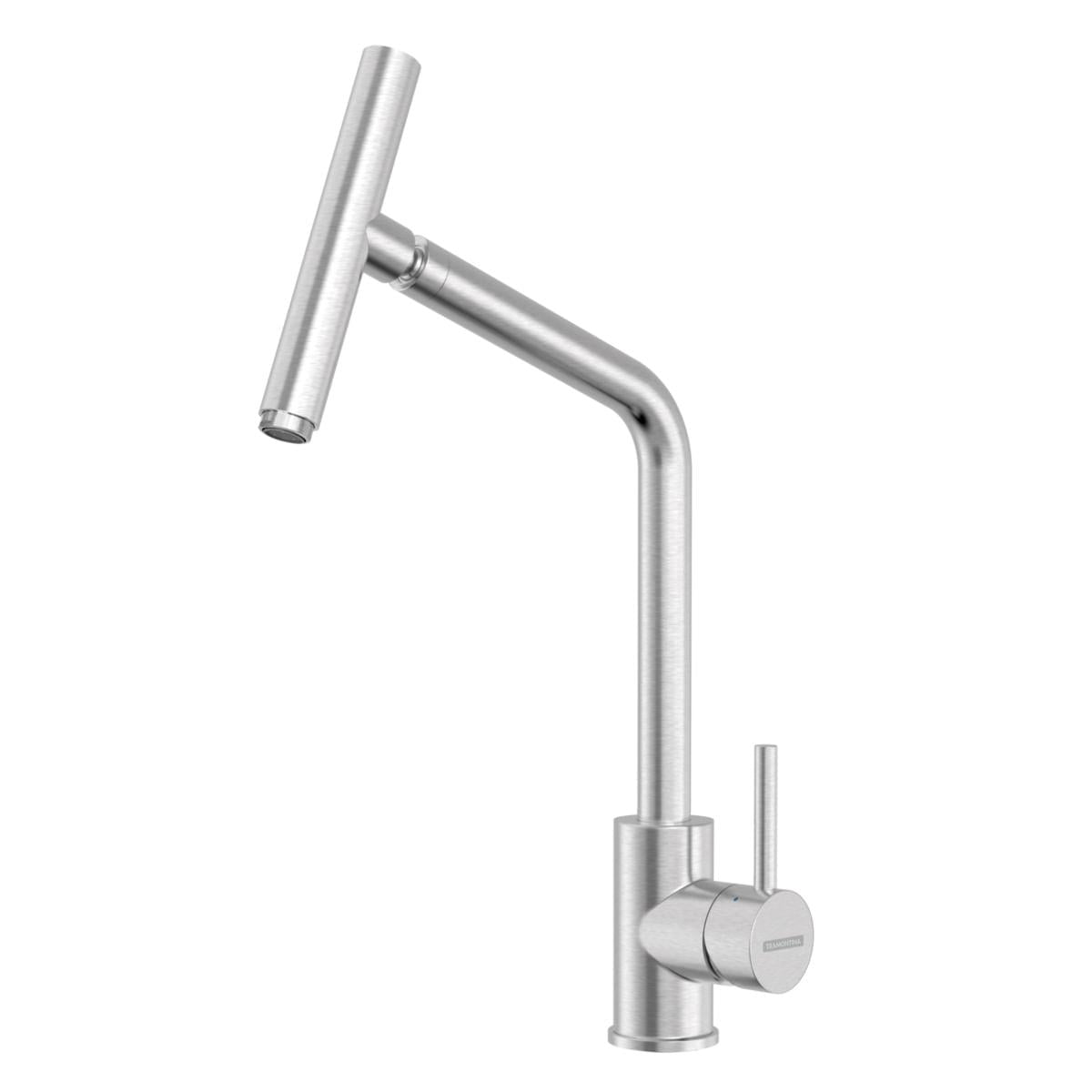 Misturador Monocomando Tramontina Versa em Aço Inox com Bica Articulada