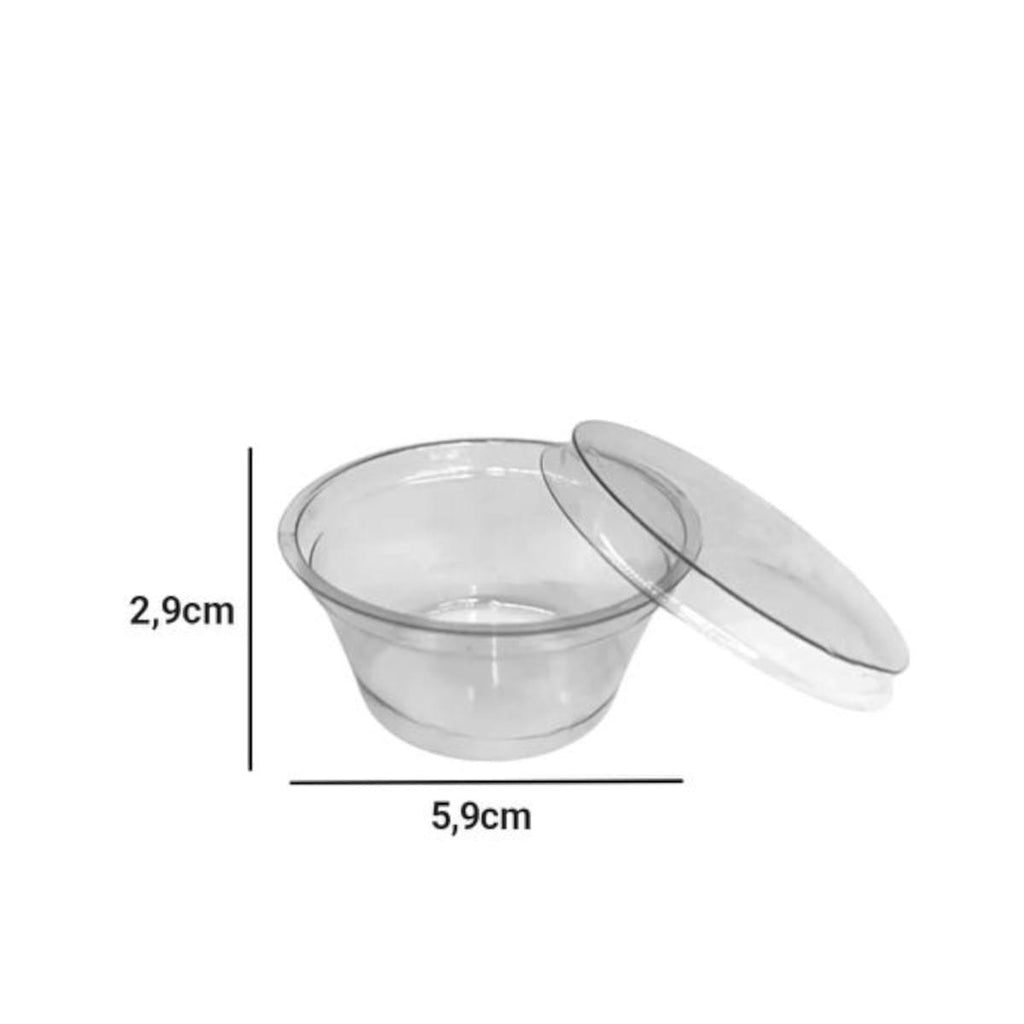 Pote para Molho 30ml com Tampa 700un G695CR Galvanotek